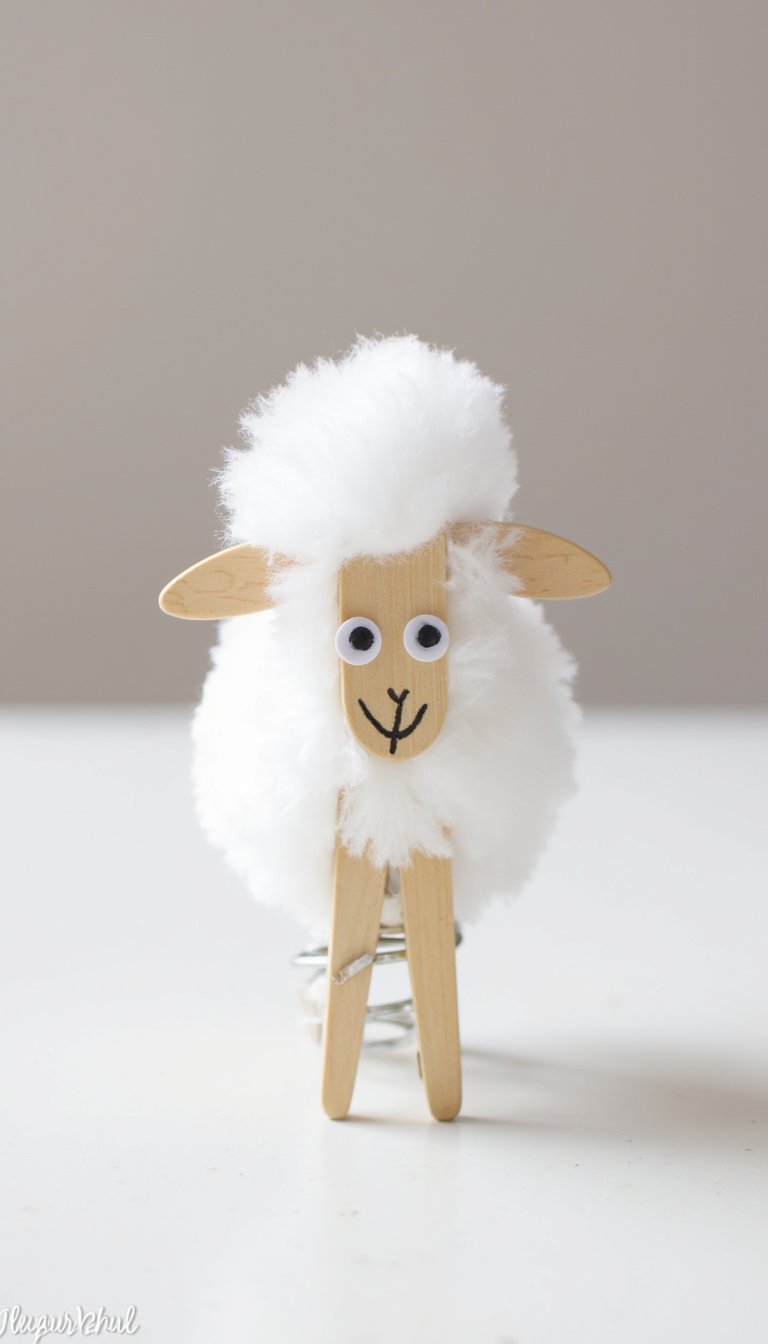 9. "Shear" Genius Clothespin Sheep