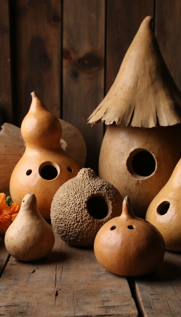 17. Gourd Birdhouses & Art