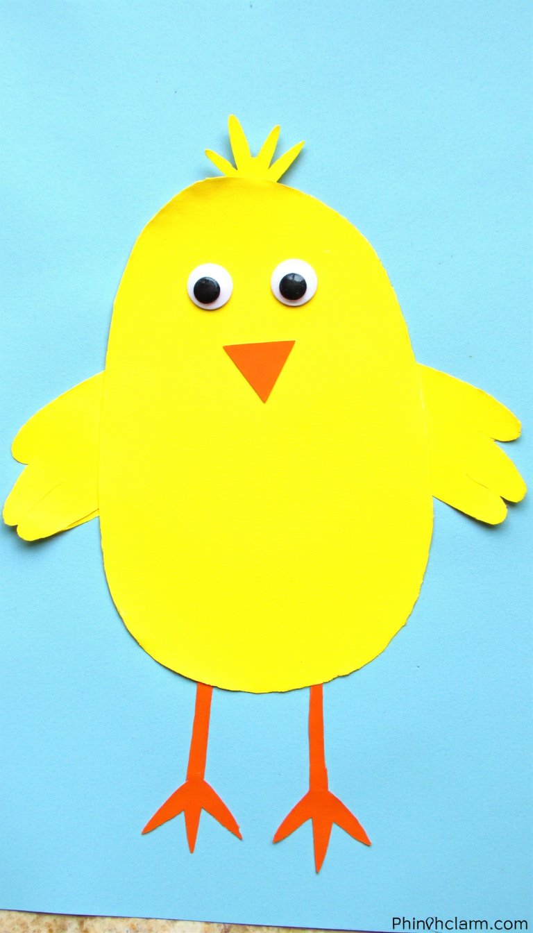 11. Handprint Easter Chicks