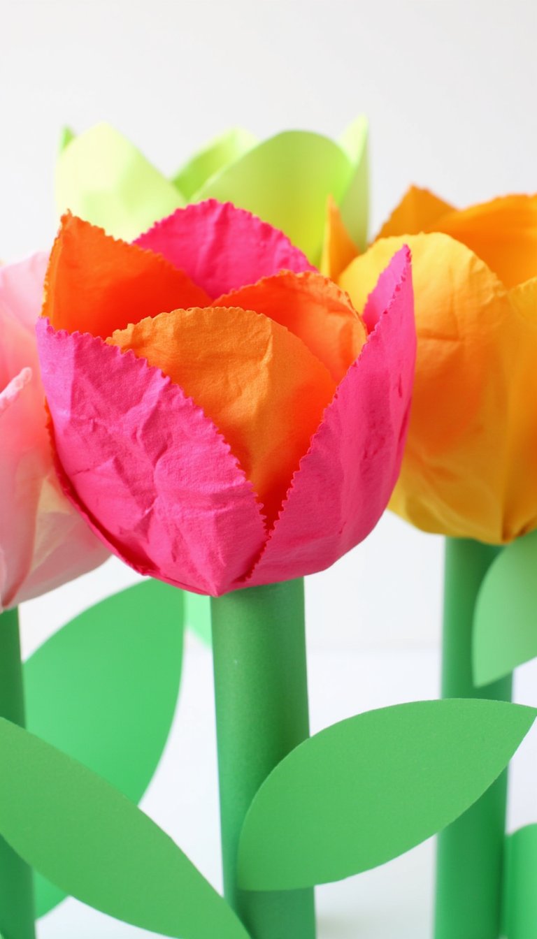 5. Cupcake Liner Tulips