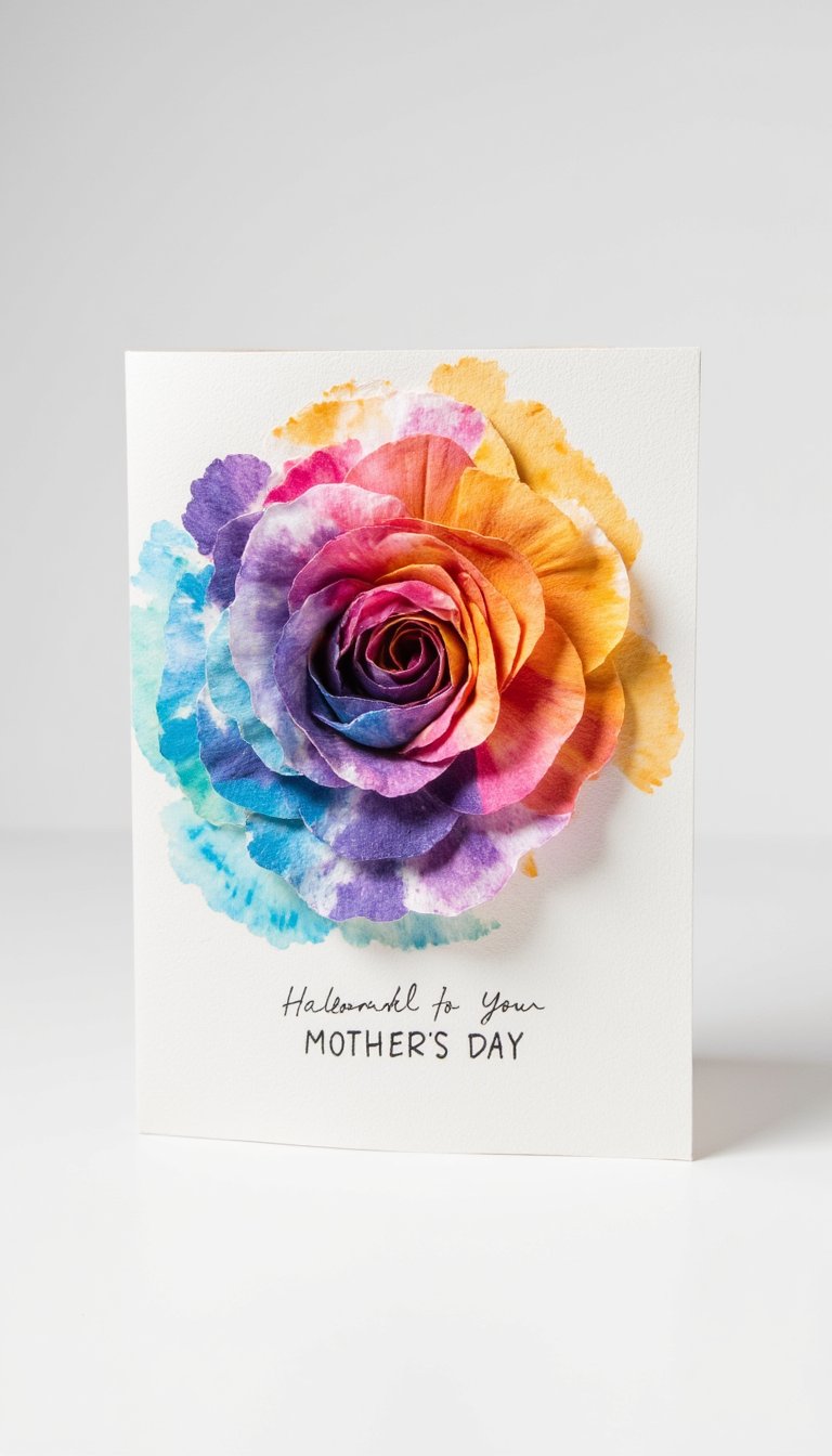 3. Coffee Filter Watercolor Blooms