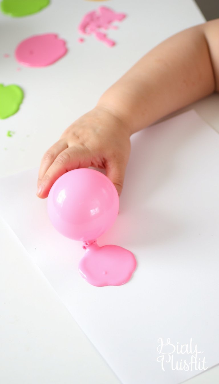 15. Balloon Bunny Stamping