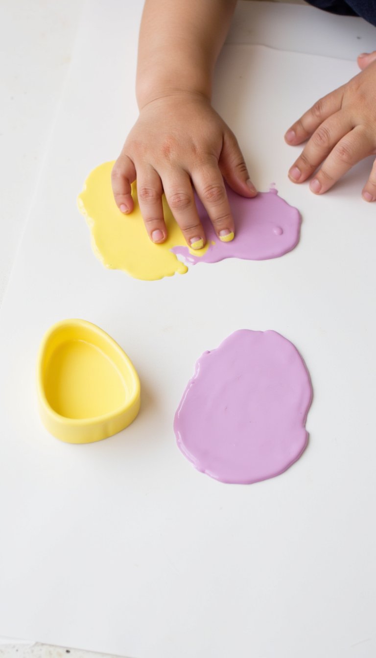 1. Taste-Safe "Easter Egg" Finger Paint
