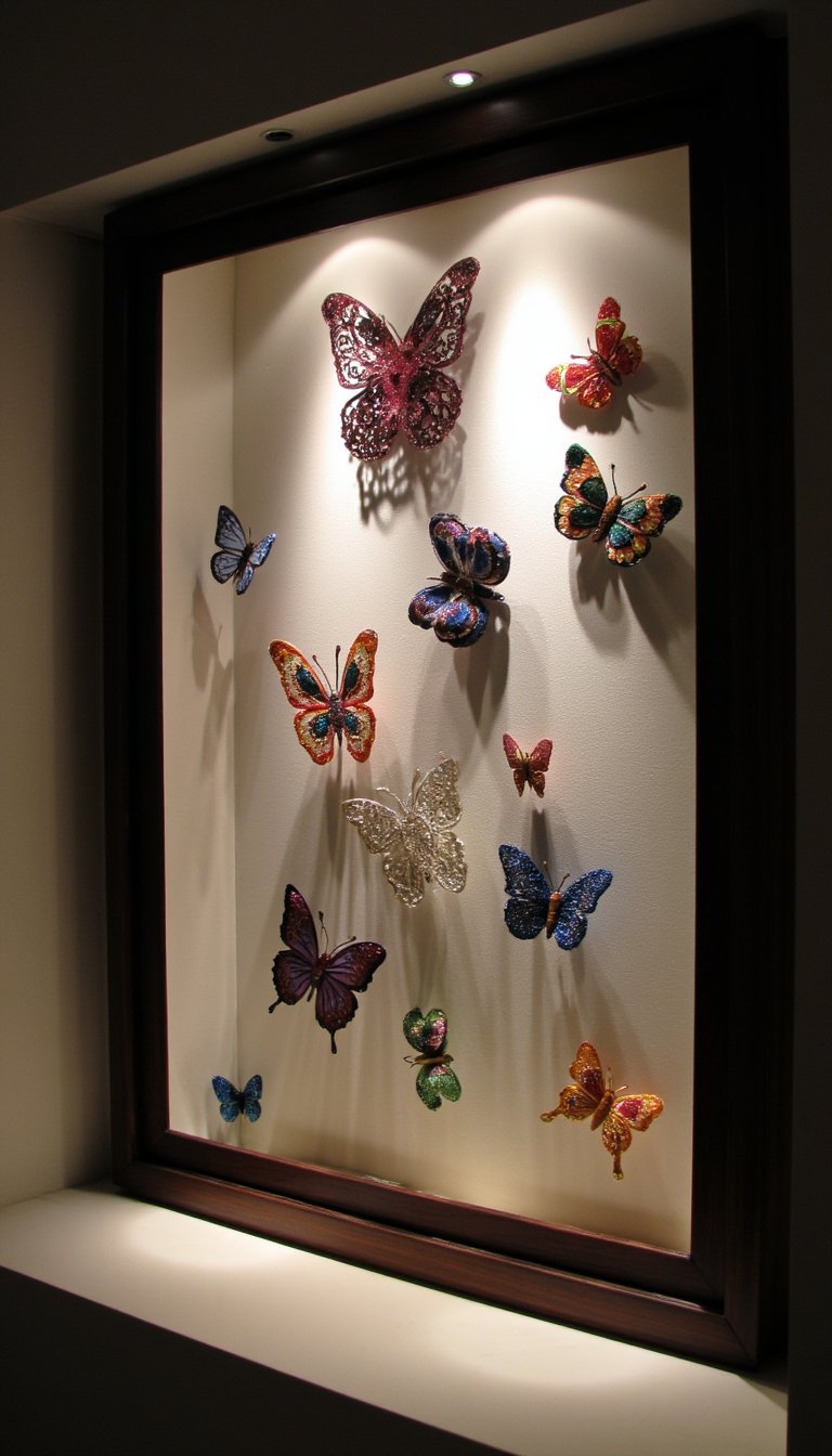 16. Butterfly Shadow Box Display