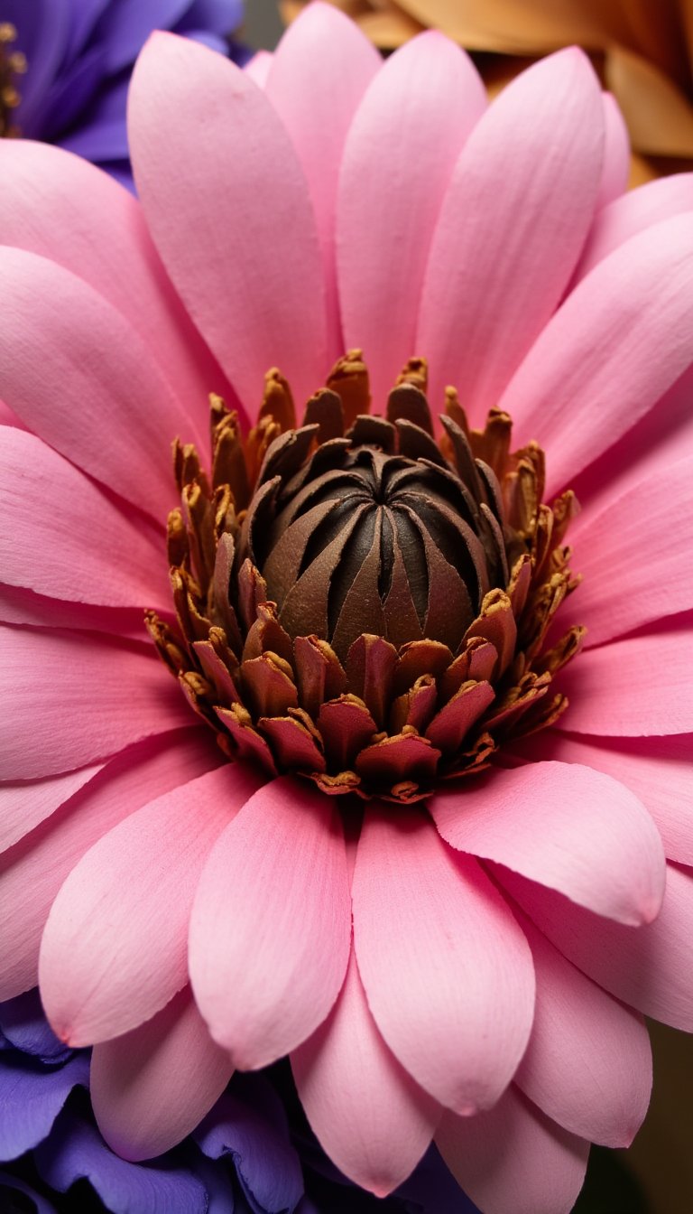 18. Rolled Paper Cone Flowers (Echinacea)