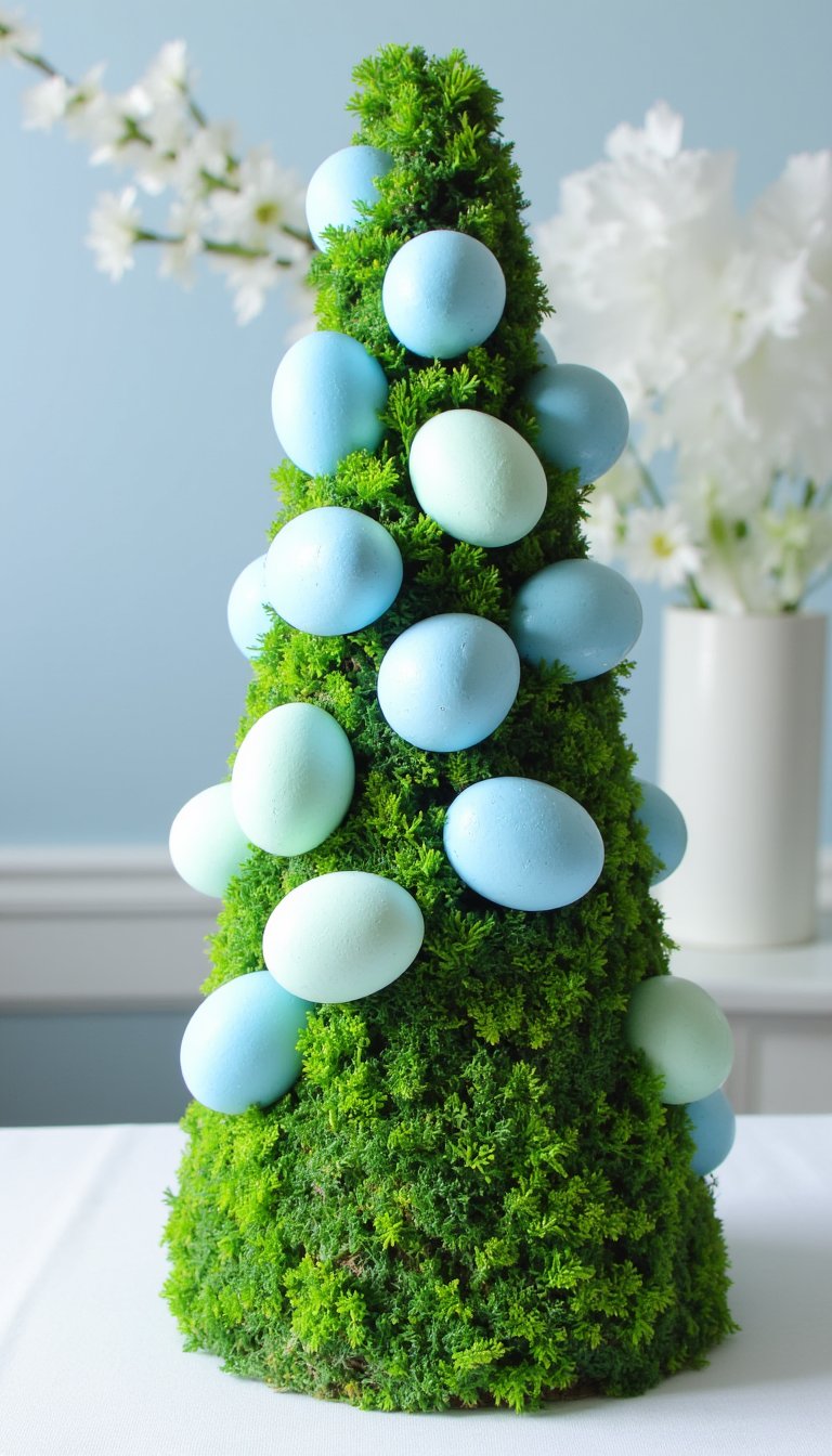 1. A Whimsical Easter Egg Topiary