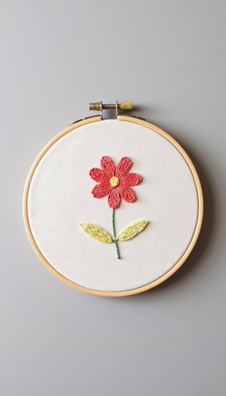 8. An Embroidered Hoop Art