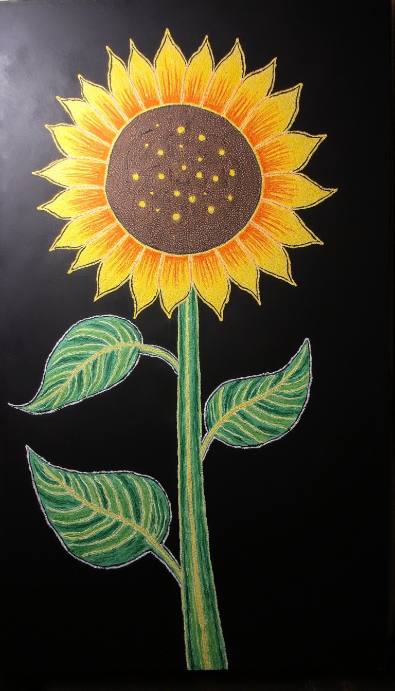 7. A Gigantic, Wavy Sunflower