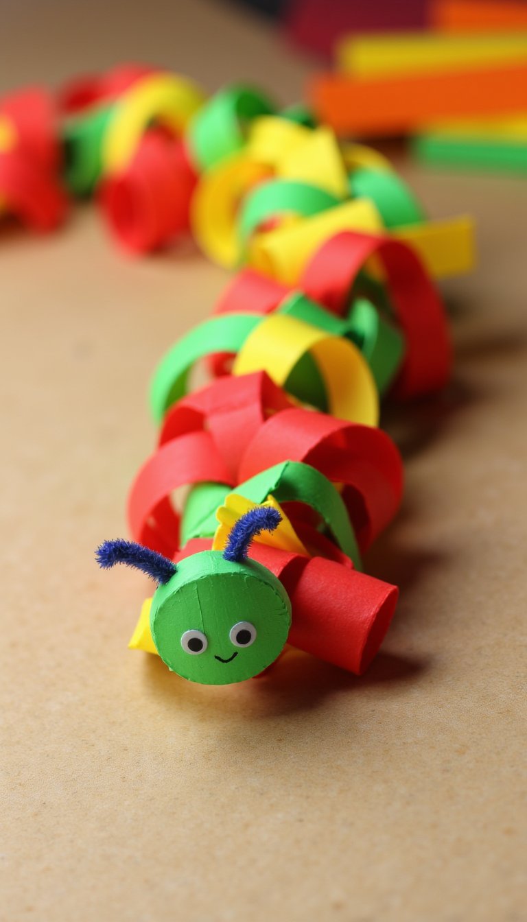 13. Paper Chain Caterpillar