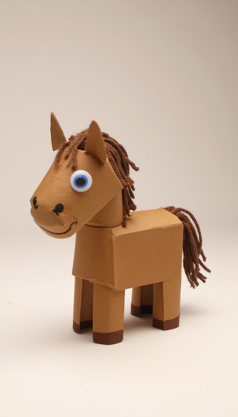 8. Toilet Paper Roll Horses