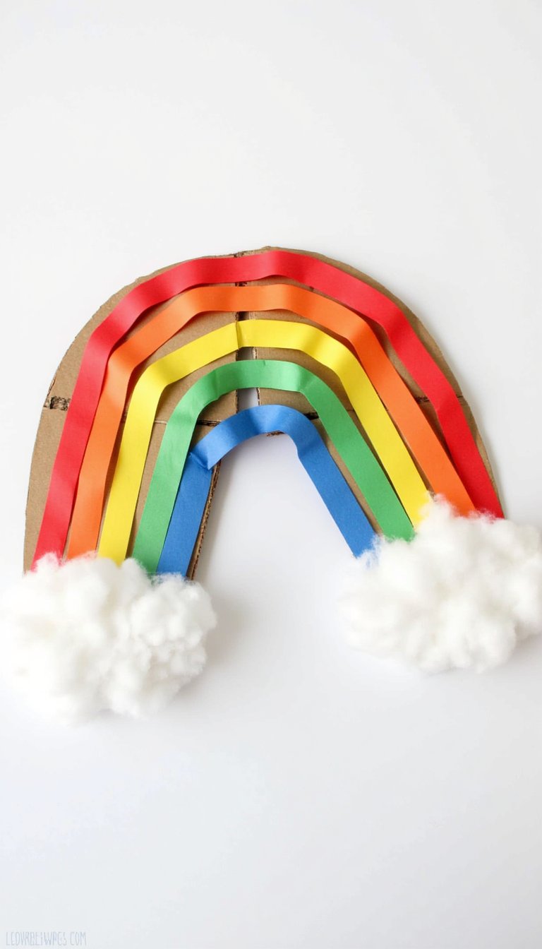 9. Cereal Box Rainbow Weaving
