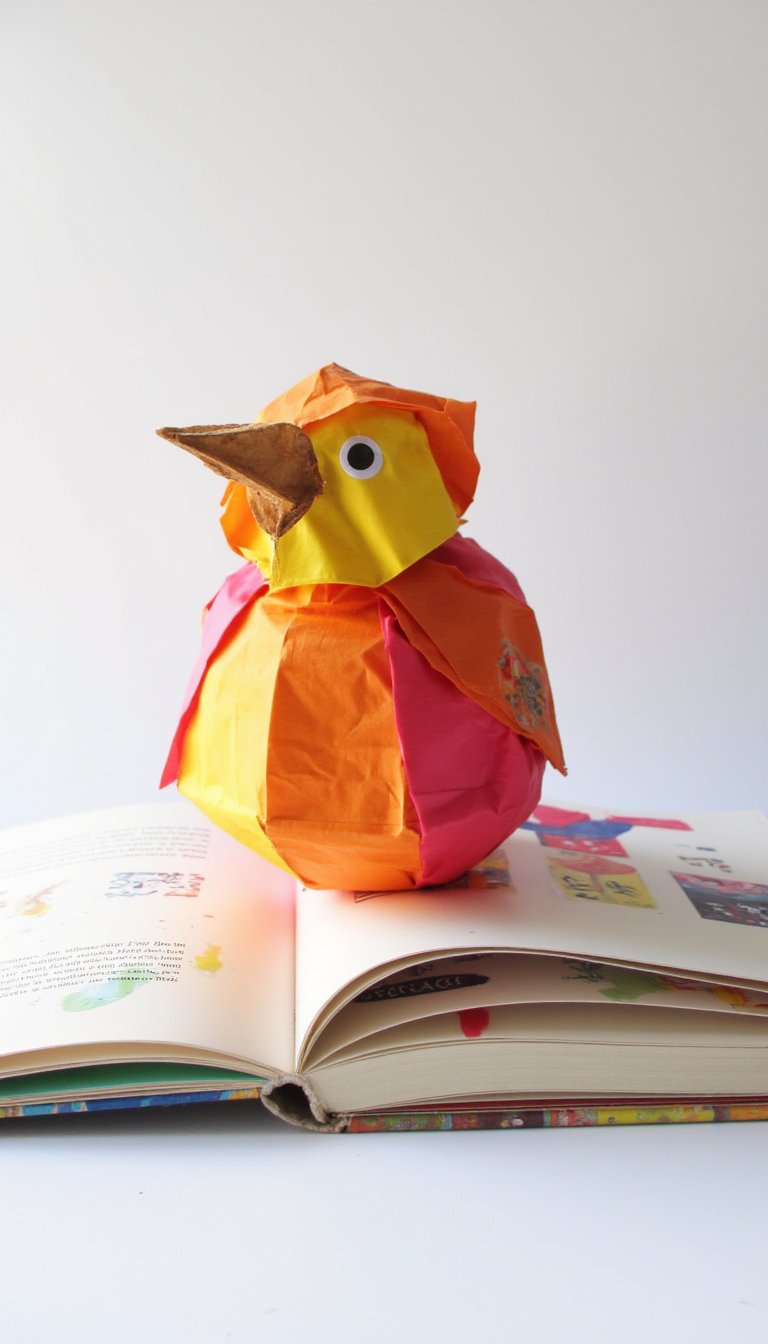 12. Paper Bag Bird Puppets