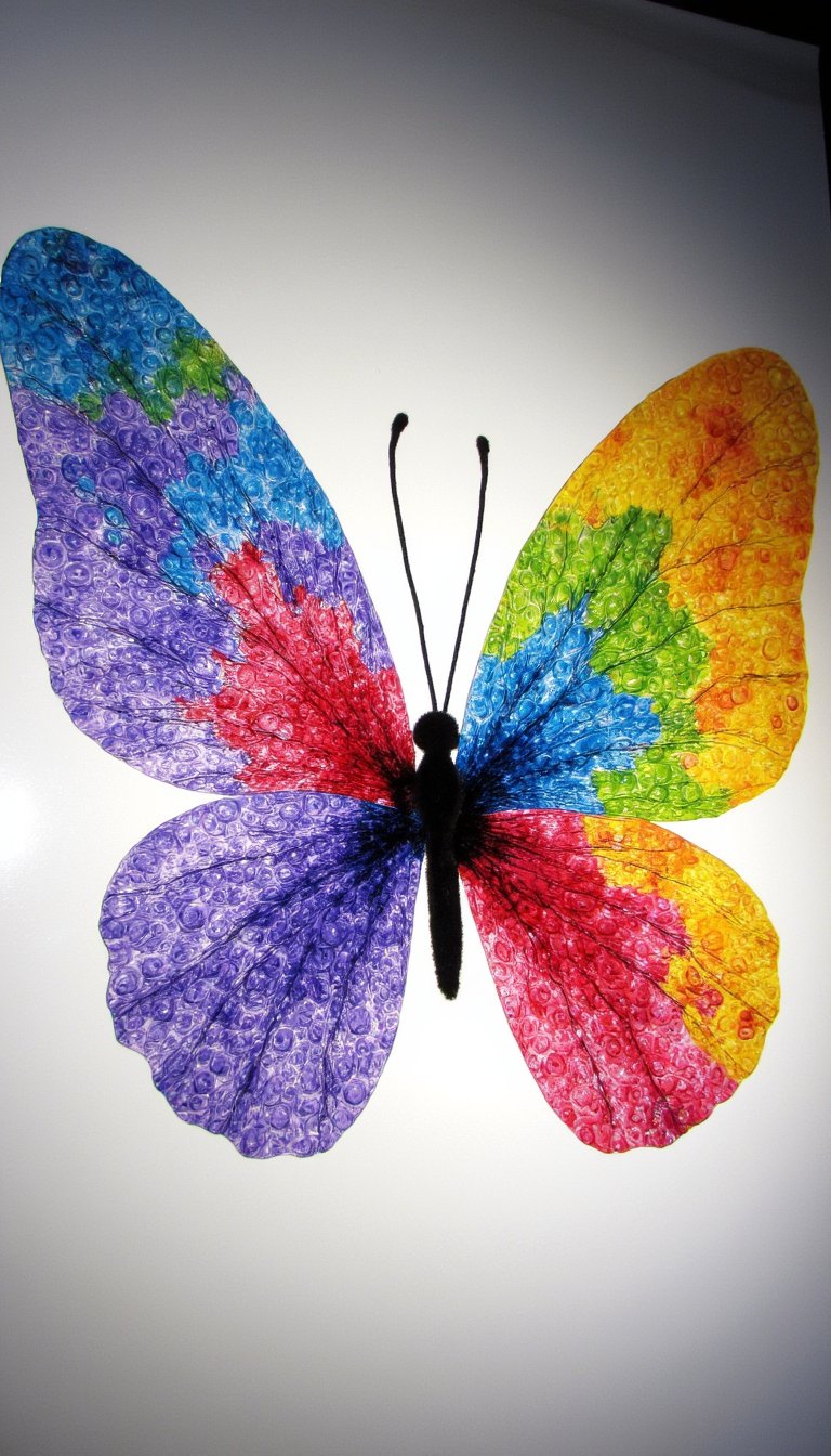 13. Bubble Wrap Print Butterfly