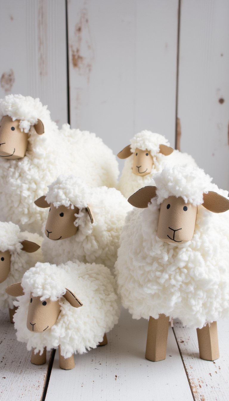 9. Cardboard Tube Flock