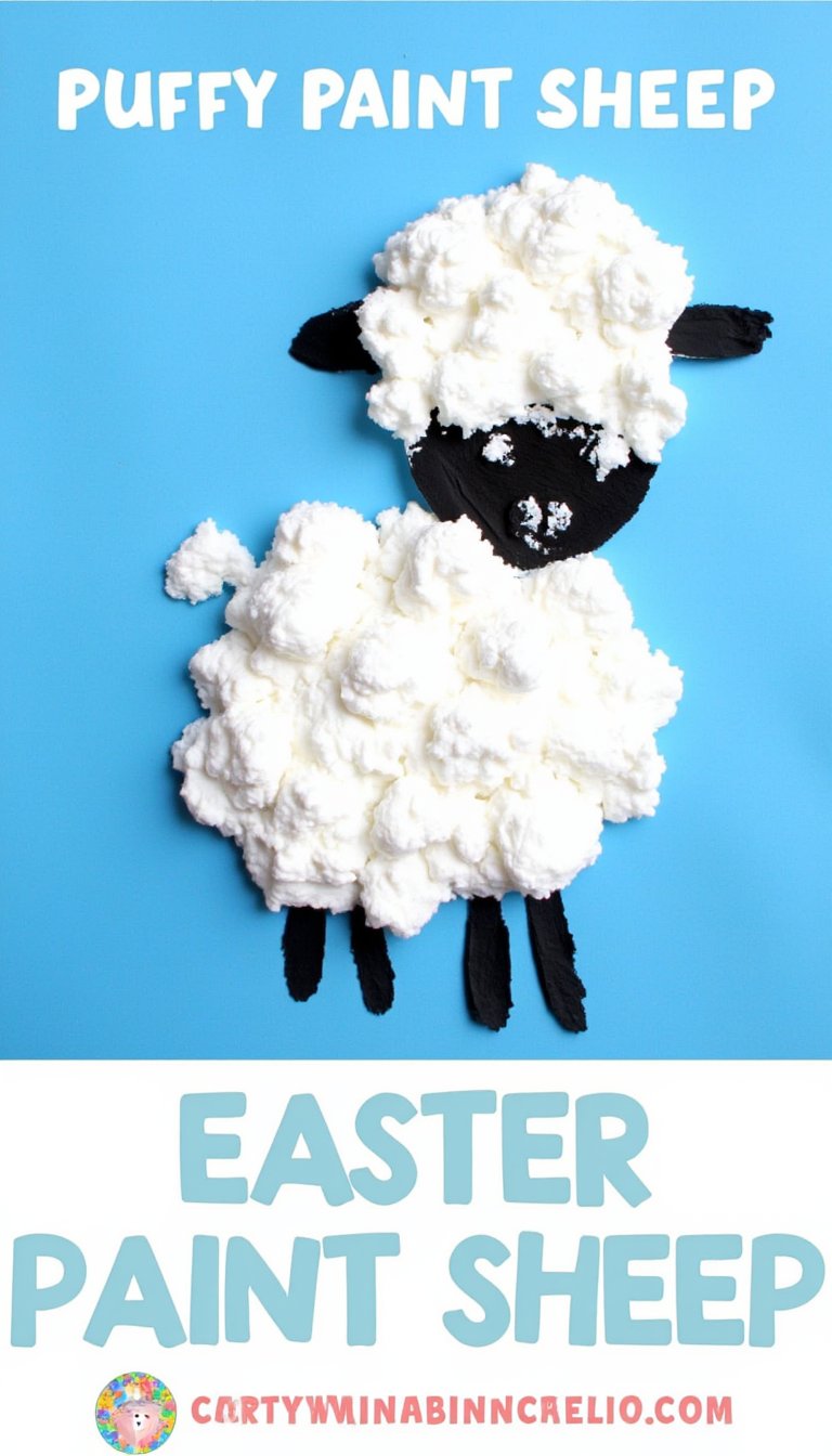 4. Puffy Paint Sheep