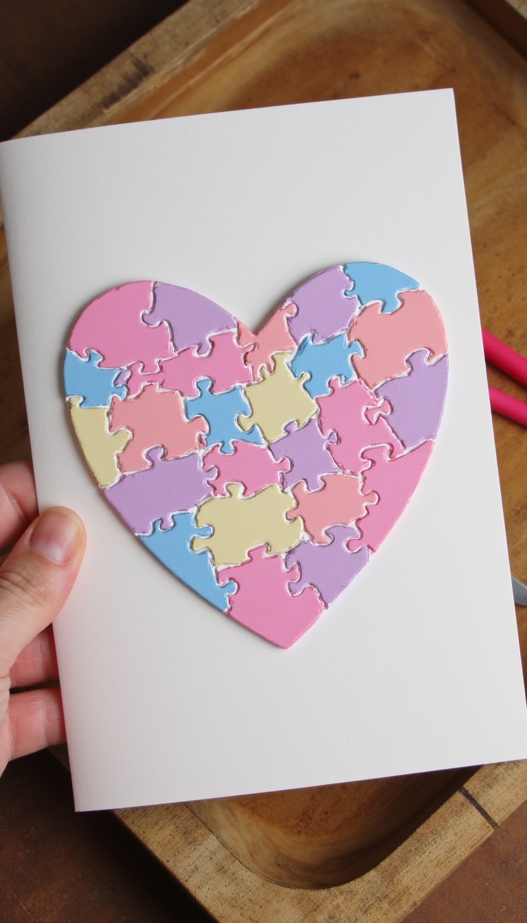 16. Puzzle Piece "You Complete Us" Card