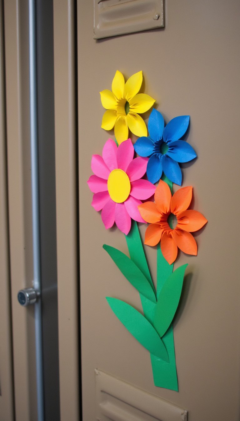 5. "A Bouquet for You" Locker Decor