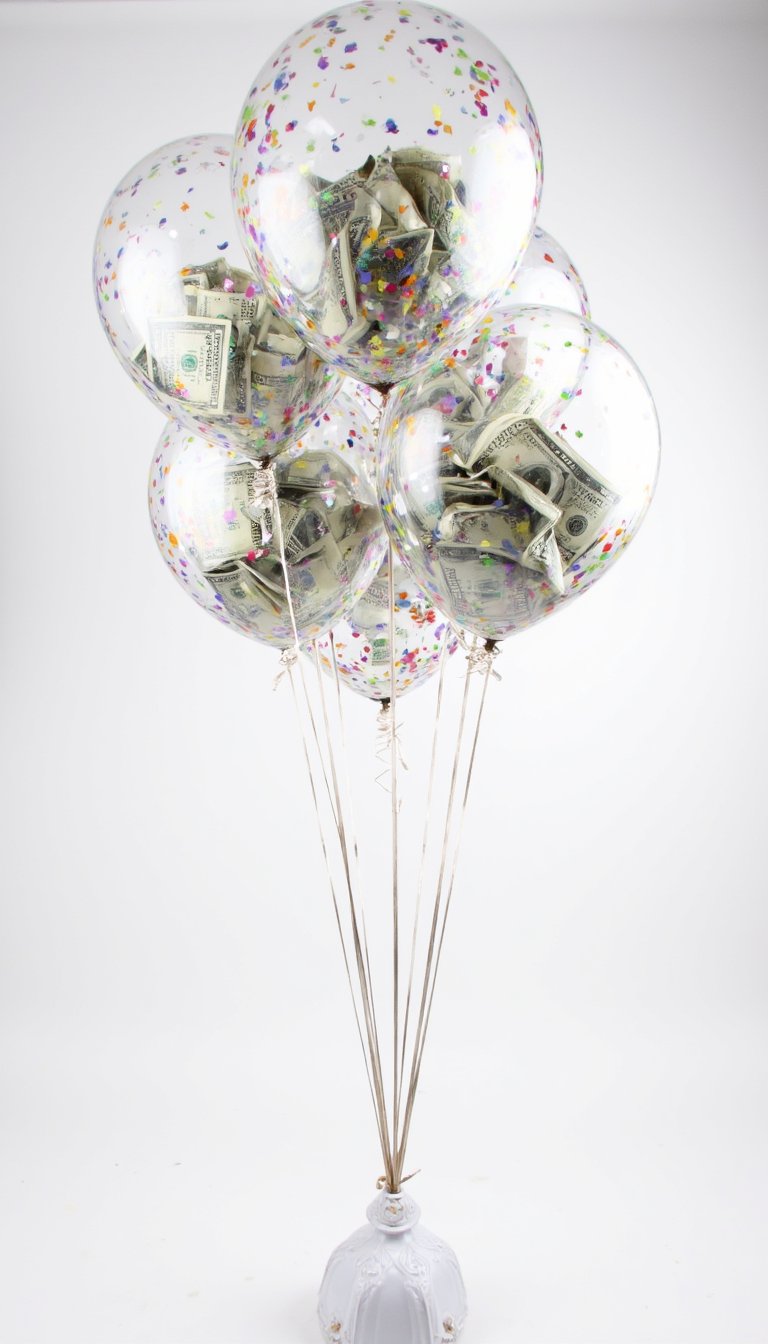 17. The High-Roller Money Balloon Cascade