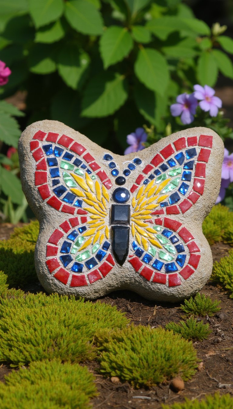 8. Mosaic Butterfly Stepping Stone