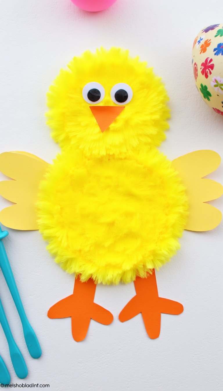 14. Fork Painted Baby Chicks