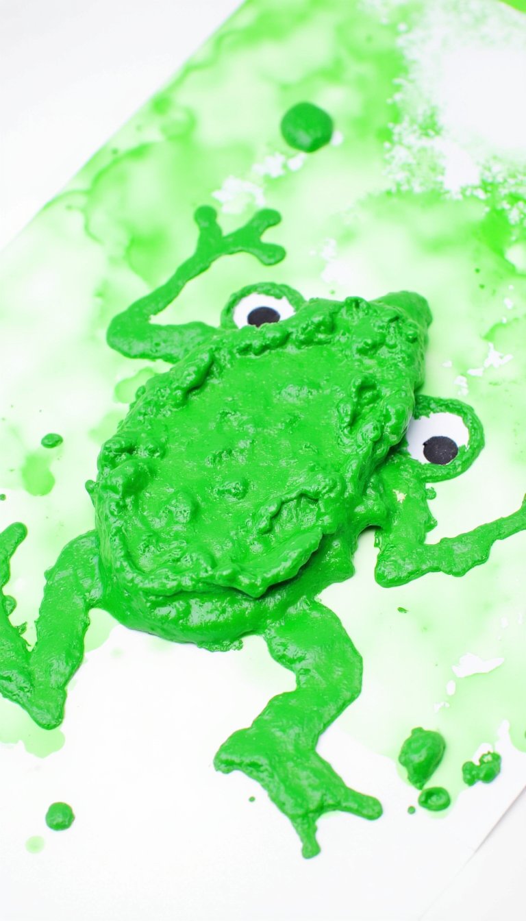 9. Fly Swatter Frog Painting