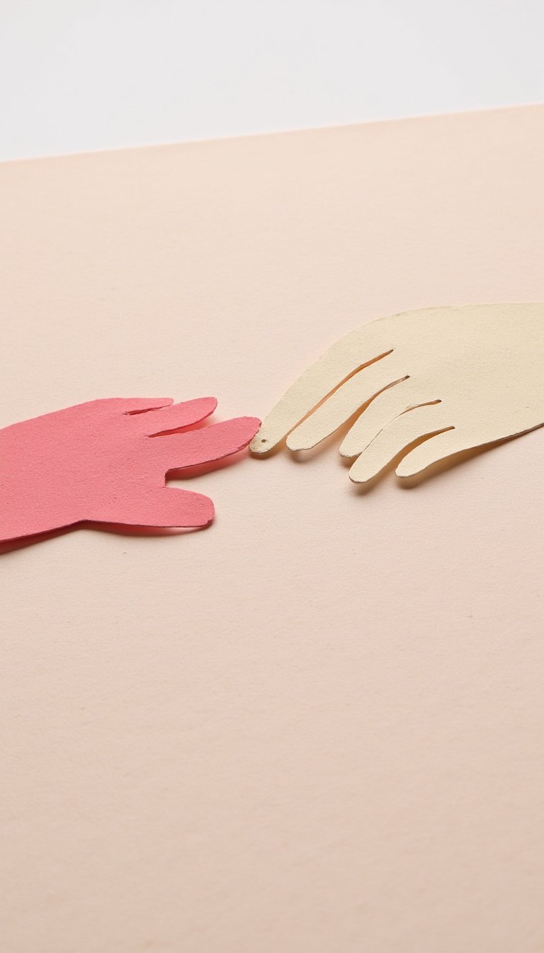 18. Handprint “Holding Your Hand” Card