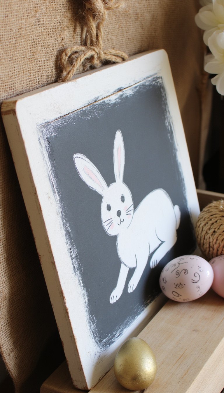 8. Chalkboard or Slate Egg Signs