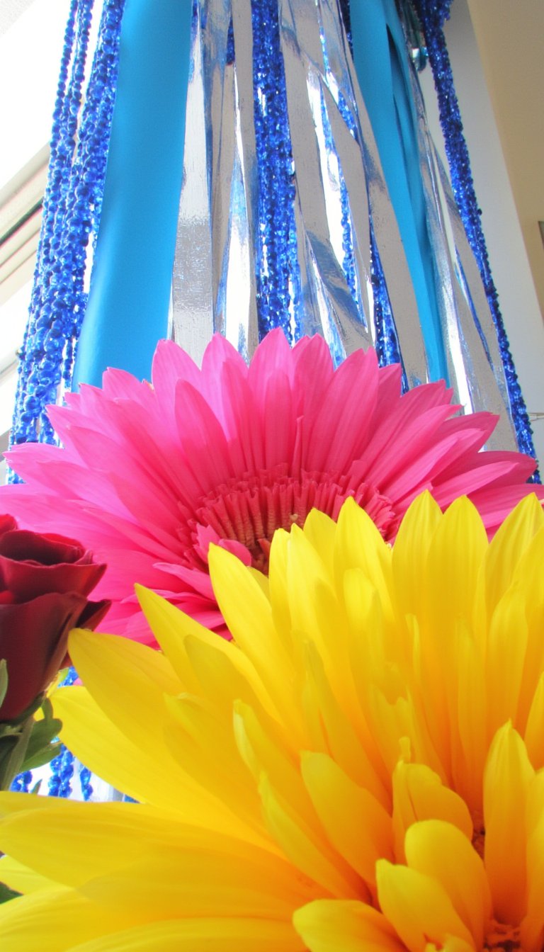 9. "April Showers Bring May Flowers" Door Curtain