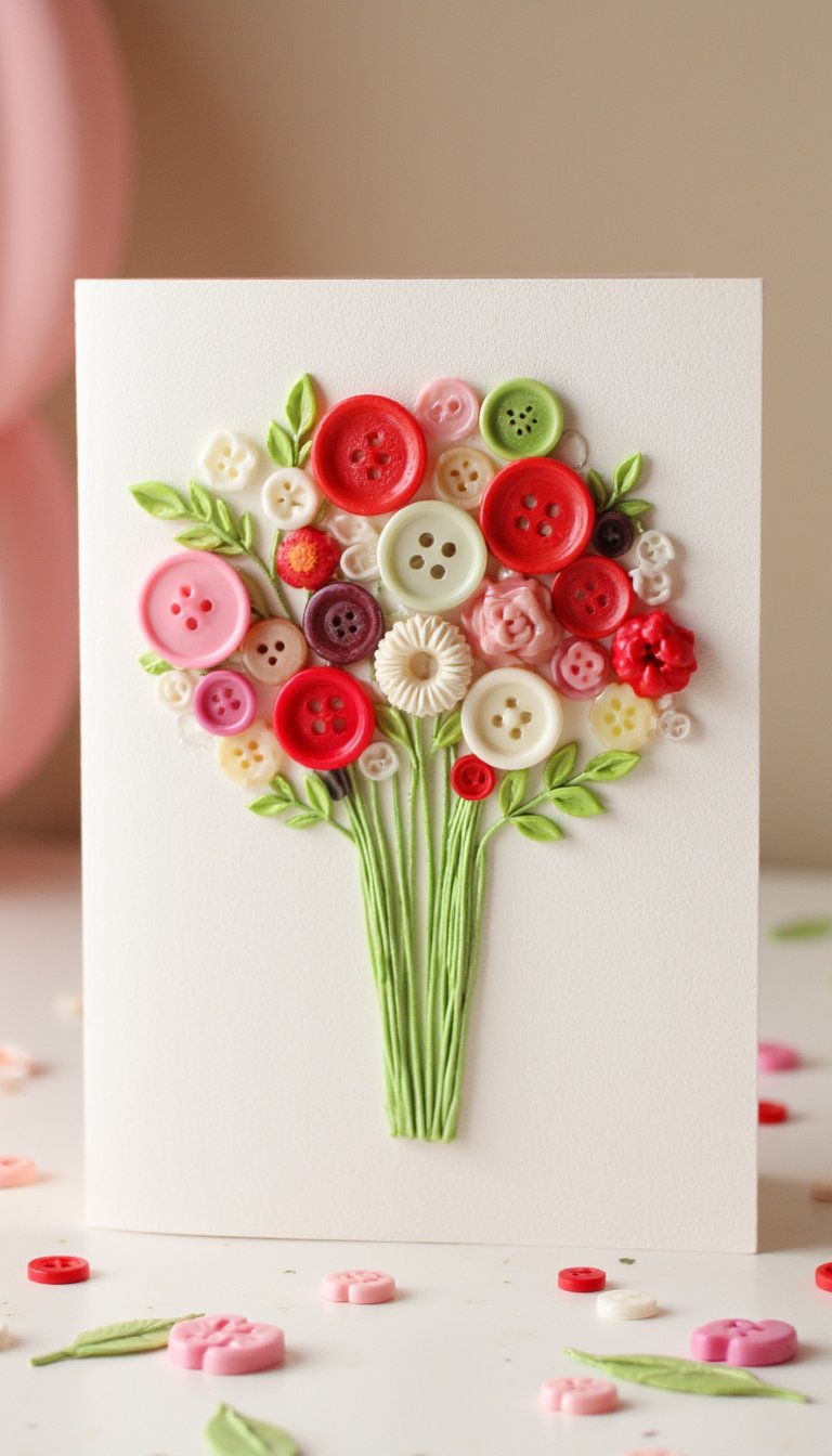 24. Button Bouquet