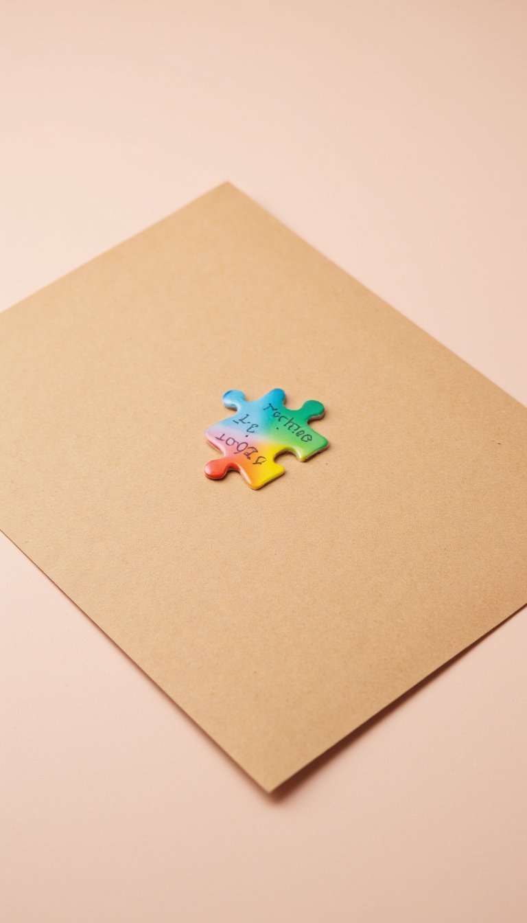 16. Puzzle Piece "You Complete Us" Card