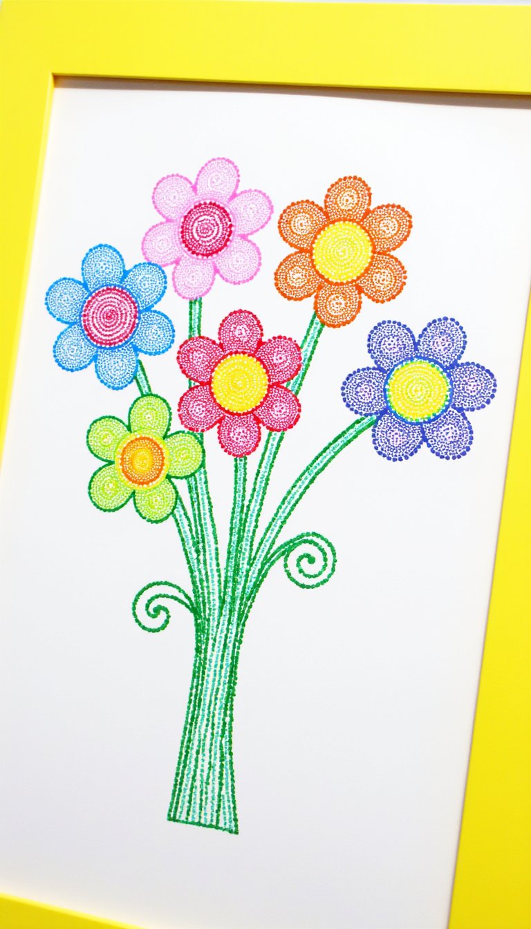 4. Dot Marker Bouquet