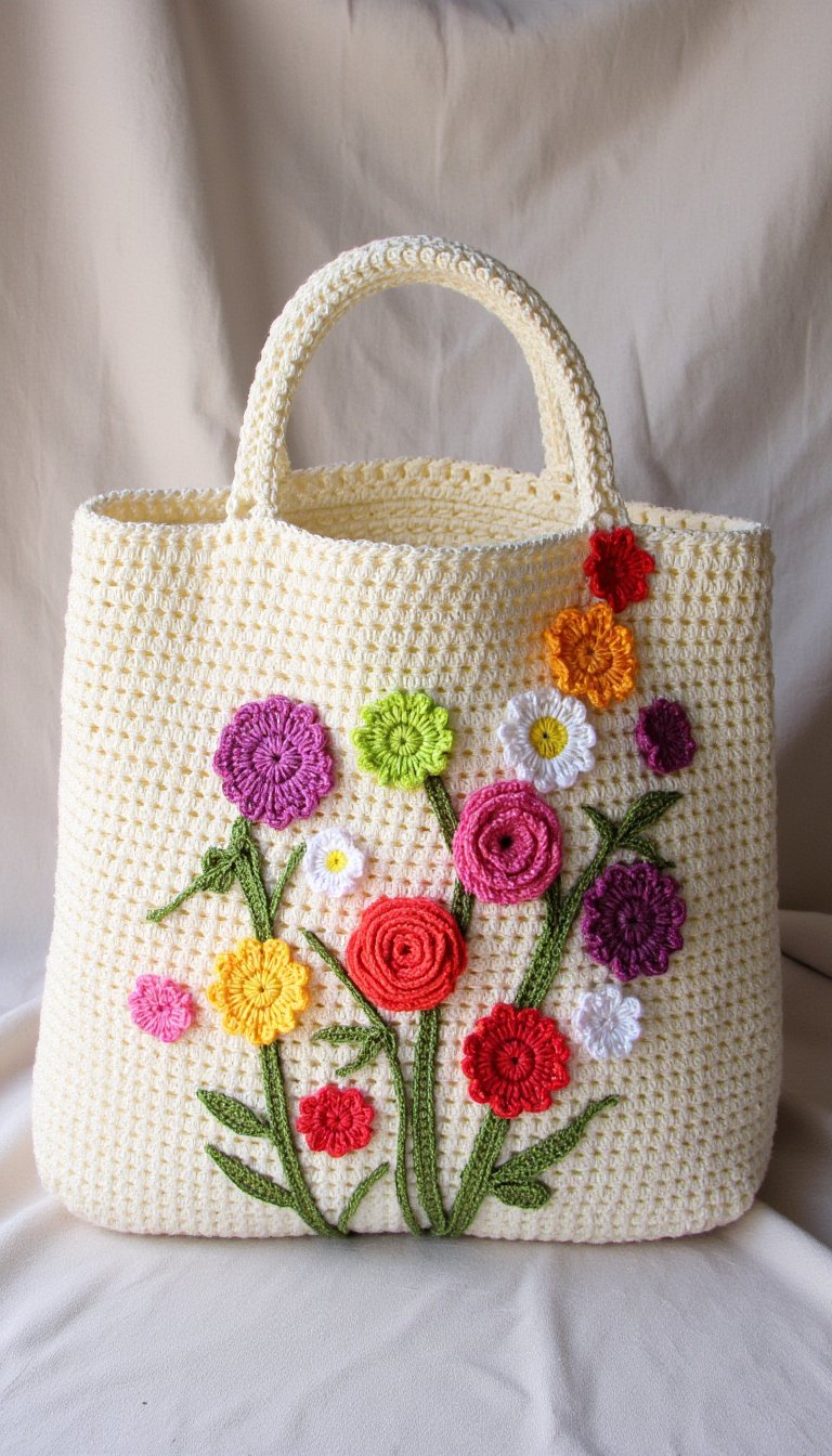 1. A Market Bag with Serious Flower Power