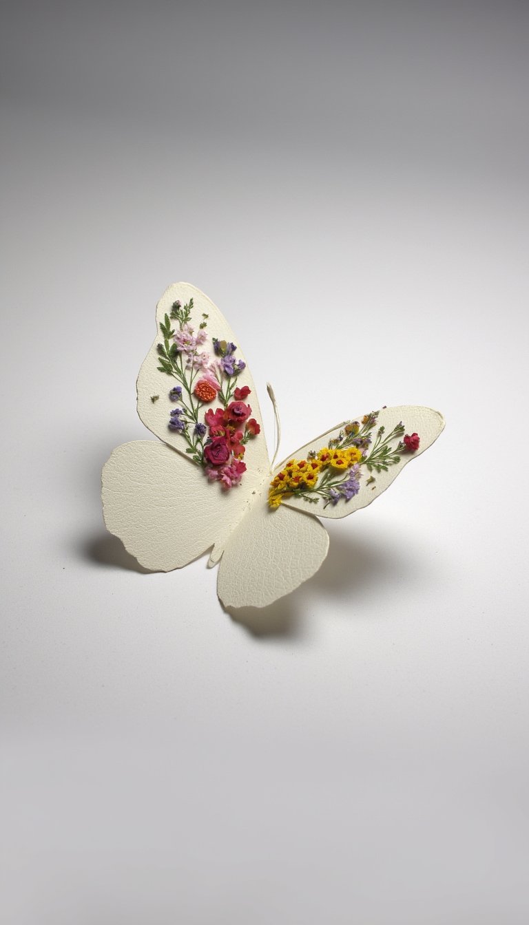 12. Pressed-Flower Wing Embellishment
