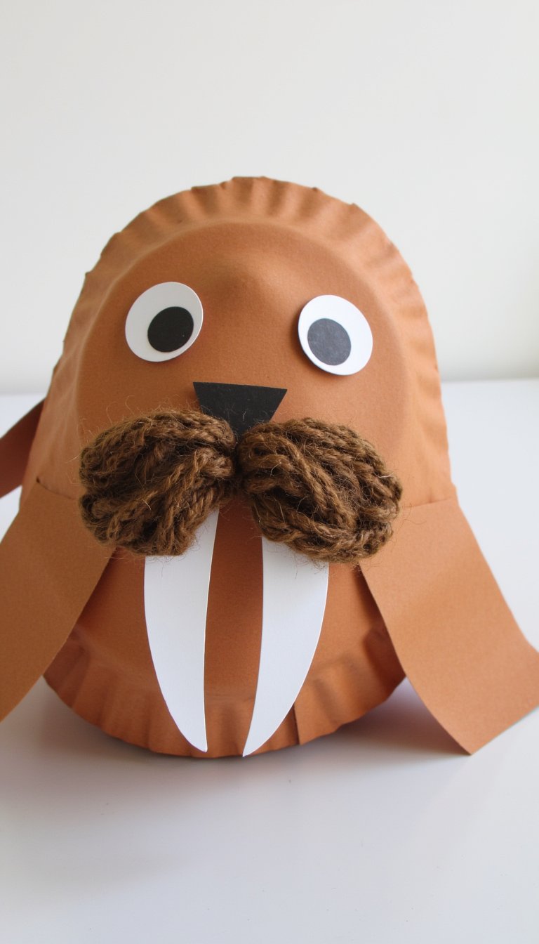 4. Paper Plate Walrus