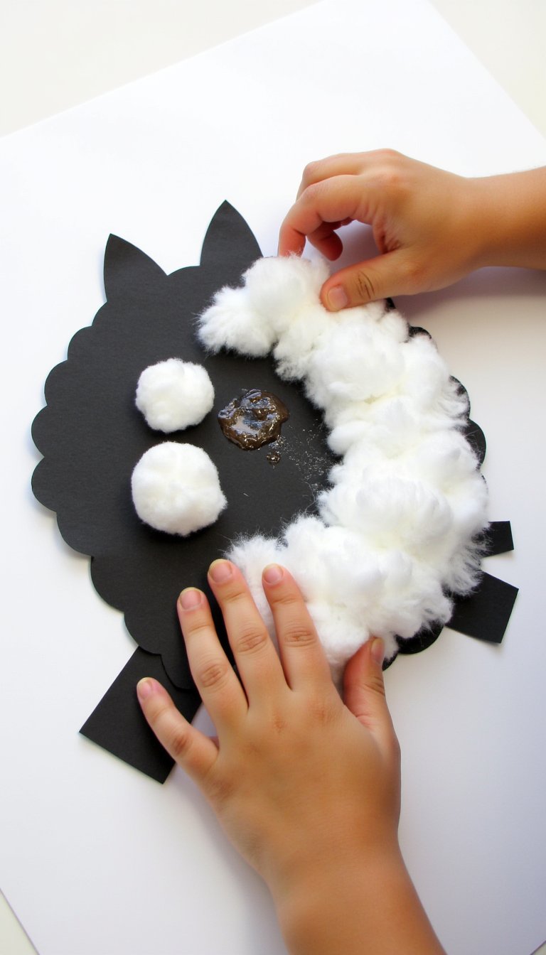 3. "Out Like a Lamb" Cotton Ball Clouds