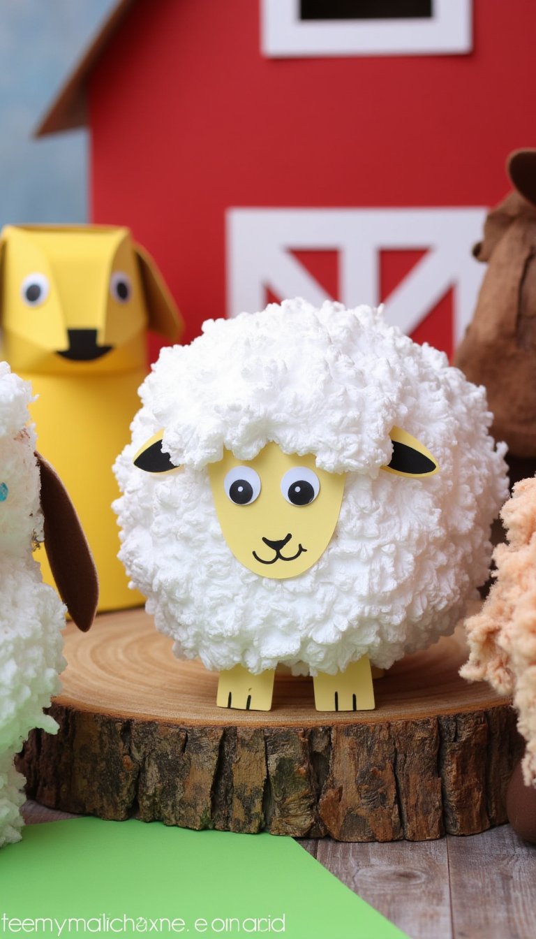 18. Bubble Wrap Printed Sheep