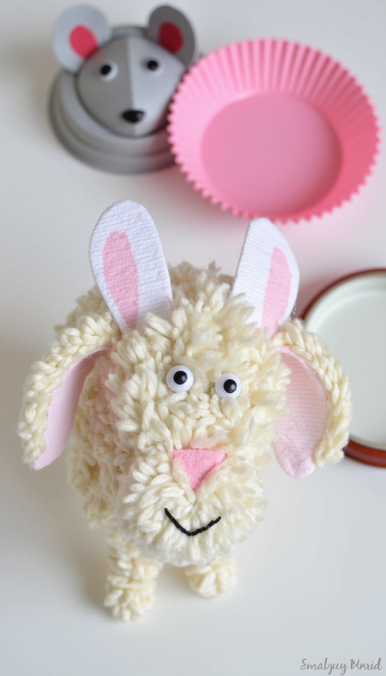 17. Mason Jar Lid Goats