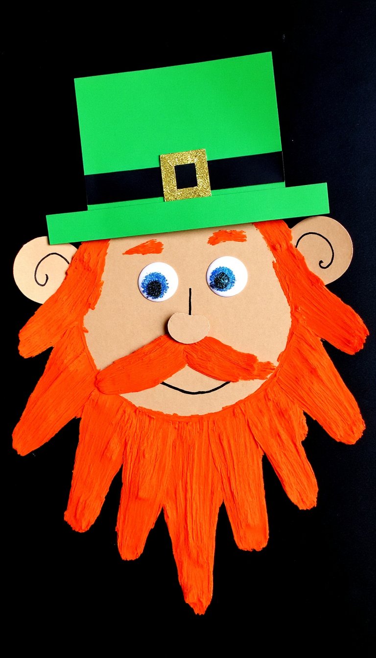 13. Fork-Painted Leprechaun Beard