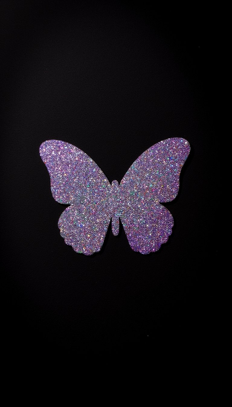 25. Glitter Glue Outline Art