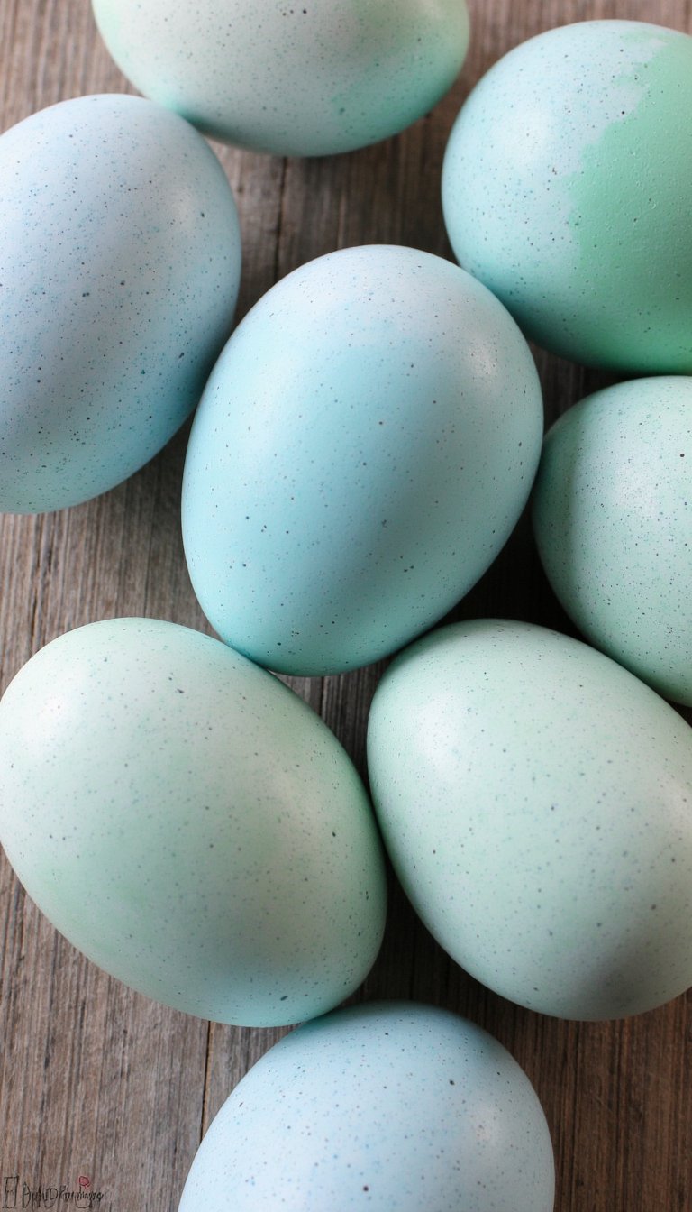 2. Speckled Dip-Dyed Eggs