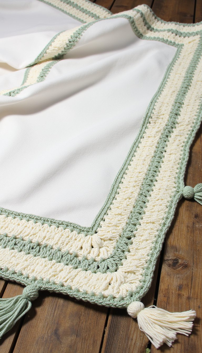 17. A Picnic Blanket with Border Accents