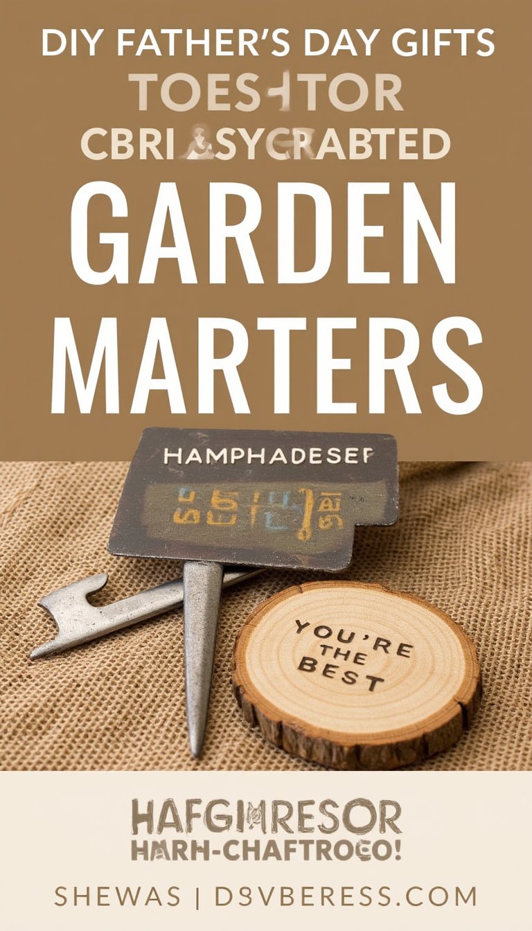 14. Hand-Stamped Garden Markers