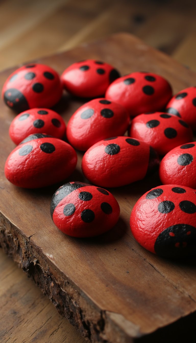 14. Ladybug Counting Stones