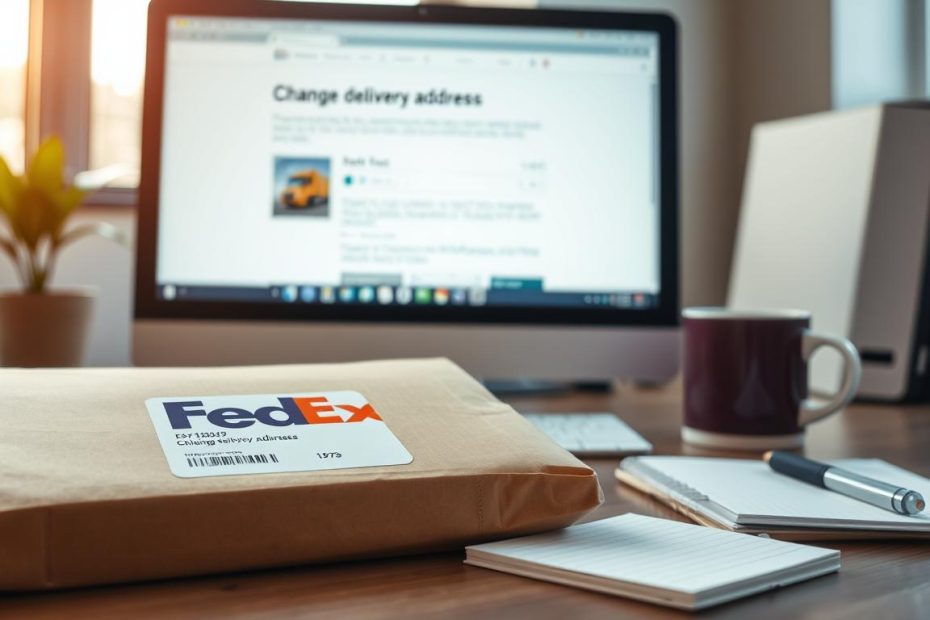 how to change delivery address with fedex