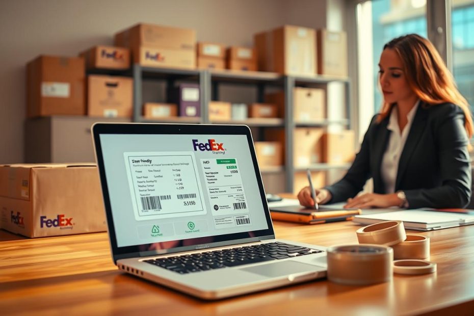 how to create a fedex shipping label