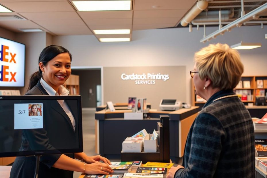 how to print 5x7 cardstock at fedex