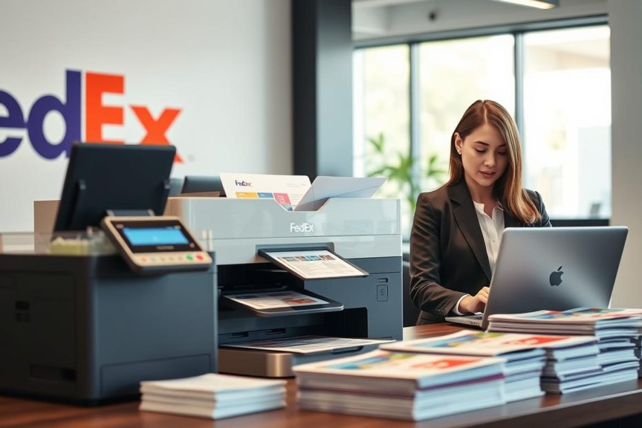 how to print at fedex from email