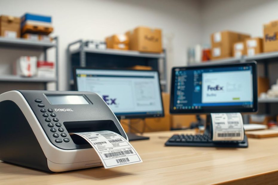 how to print fedex label on dymo 4xl