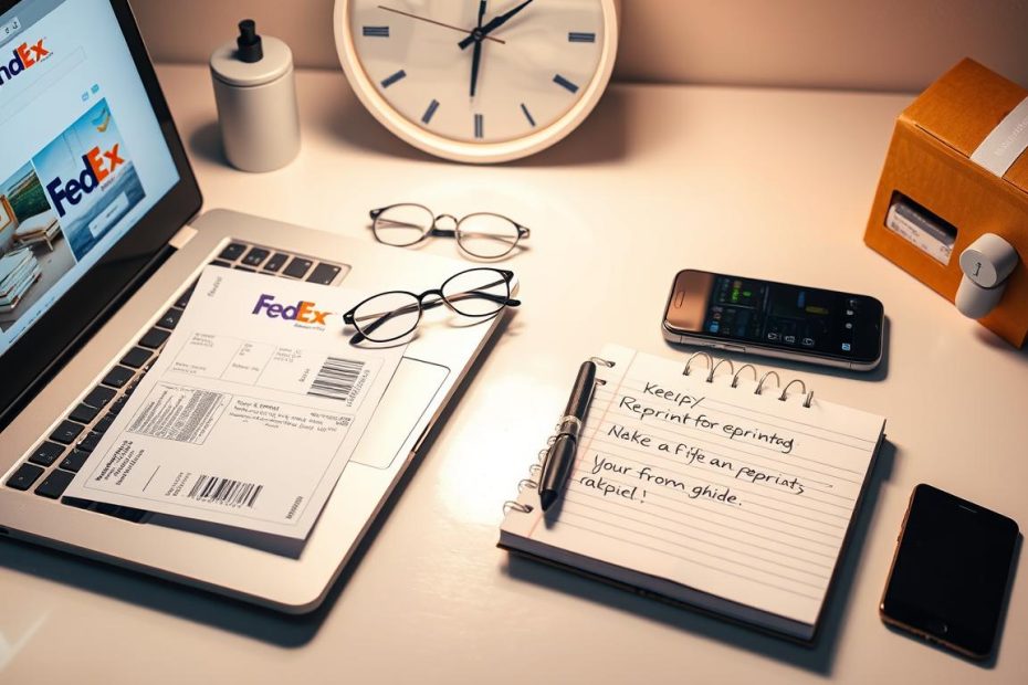 how to reprint fedex shipping label after 12 hours