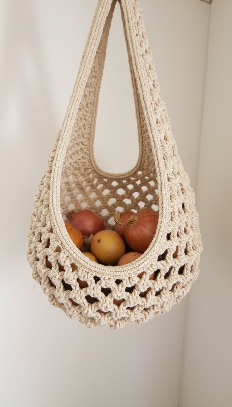 8. A Hanging Fruit or Vegetable Basket